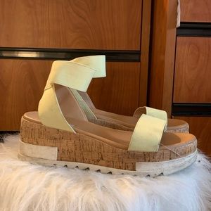 Yellow Platform Sandals